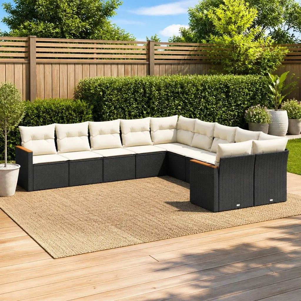 10-Piece Sofa Set for Outdoor Spaces