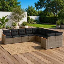 Versatile 10-Piece Sofa Set for Any Outdoor Space