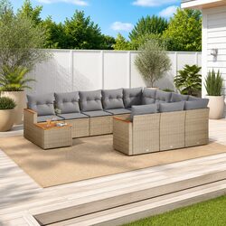 Practical 11-Piece Outdoor Sofa Set for Relaxation