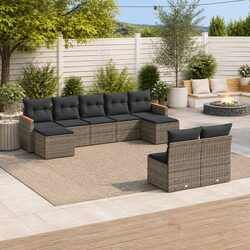 Practical Outdoor Seating for Any Occasion: 9 Piece Sofa Set