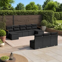 Versatile 10-Piece Garden Sofa Set for Any Outdoor Area