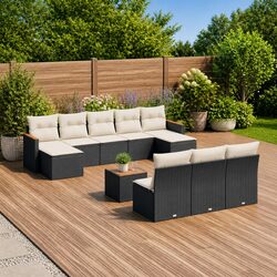 Versatile 10-Piece Outdoor Sofa Set with Storage