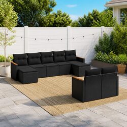 9 Piece Outdoor Sofa Set for Family Gatherings
