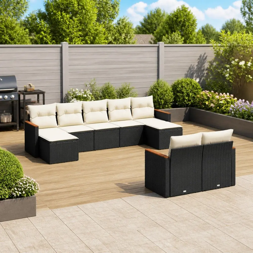 9 Piece Garden Sofa Set for Outdoor Use