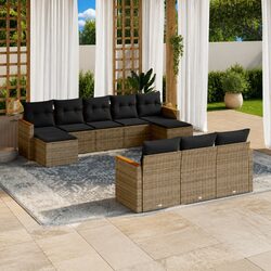 Practical 10-Piece Garden Sofa Set for All Occasions