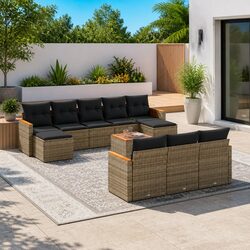 Versatile 11-Piece Garden Sofa Set for Any Outdoor Area