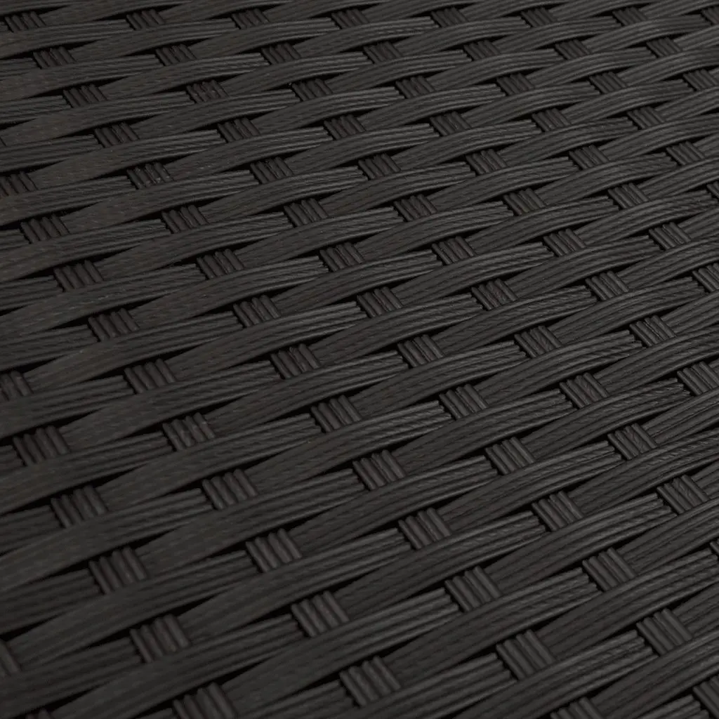 Garden Sofa Set 11 Piece Outdoor Furniture Patio Seating Black Poly Rattan