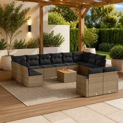 Practical 13-Piece Garden Sofa Set for Outdoor Use