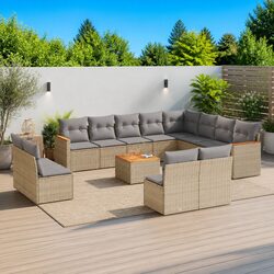 Practical 13 Piece Sofa Set for Outdoor Entertaining