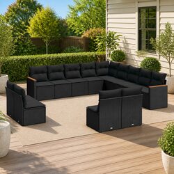 13 Piece Garden Sofa Set for Outdoor Use