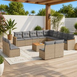 Versatile 14-Piece Garden Sofa Set for Your Home