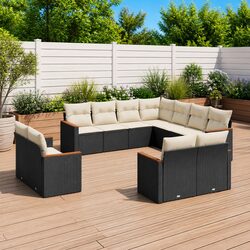 Practical 11 Piece Outdoor Sofa Set with Storage