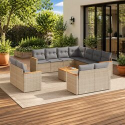 Versatile 12 Piece Outdoor Sofa Set for Your Backyard