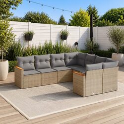 Practical 8-Piece Garden Sofa Set for Outdoor Living