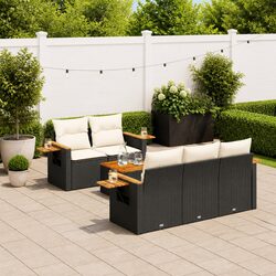 Practical 6 Piece Garden Sofa Set for Outdoor Living