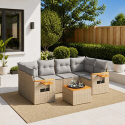 7 Piece Garden Sofa Set: Practical Outdoor Seating Solution
