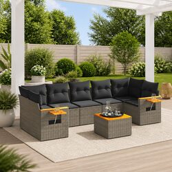 8 Piece Weather-Resistant Garden Sofa for Home