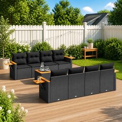 Versatile 9 Piece Garden Sofa Set for Your Patio