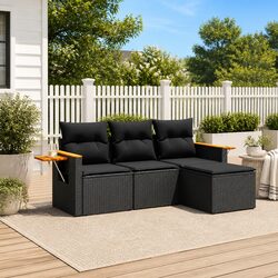 Practical 4 Piece Sofa Set for Your Outdoor Areas