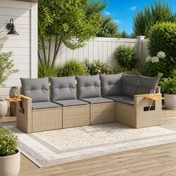 5-Piece Outdoor Sofa Set with Storage for Relaxing Spaces