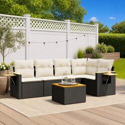 Practical 6 Piece Outdoor Sofa Set for Family Use