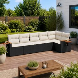 6-Piece Garden Sofa Set for Comfort and Utility
