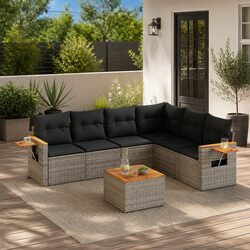 Practical 7-Piece Garden Sofa Set for Outdoor Use