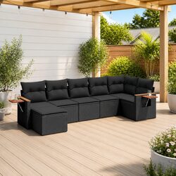 7 Piece Outdoor Furniture Sofa Set