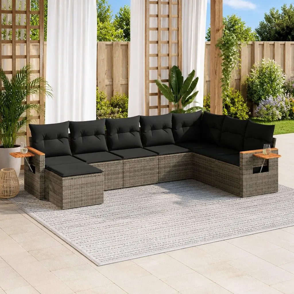 8 Piece Modular Sofa Set for Outdoor Use