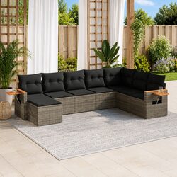 Practical 8 Piece Modular Sofa Set for Outdoor Use