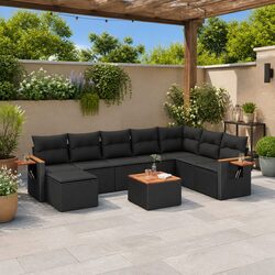 Practical 9-Piece Garden Sofa Set for Outdoor Living
