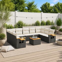 Practical 10-Piece Garden Sofa Set for Any Outdoor Space