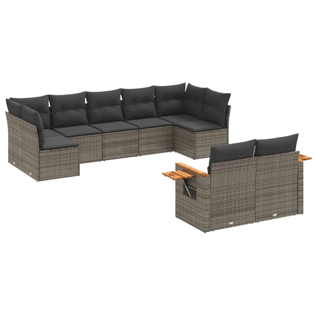 9-Piece Outdoor Sofa Set with Storage
