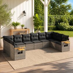 Practical 10-Piece Garden Sofa Set for Your Outdoor Retreat