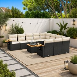 Versatile 11-Piece Garden Sofa Set for Various Spaces