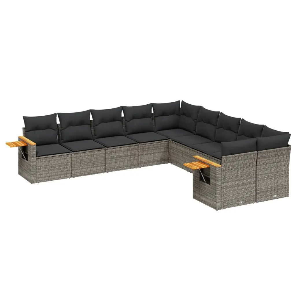 10 Piece Garden Sofa Set for Outdoor Living