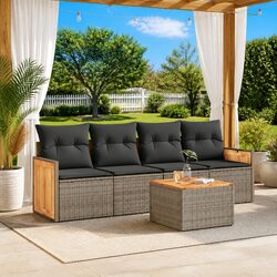 5-Piece Garden Sofa Set for Patios and Backyards