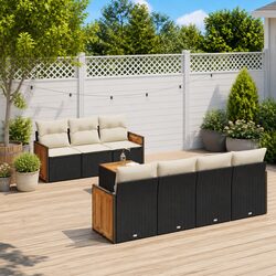 Practical 8 Piece Garden Sofa Set for Versatile Outdoor Use