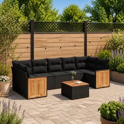 Perfect for Gatherings: 8-Piece Modular Garden Sofa Set