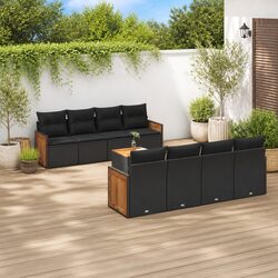 Versatile 9-Piece Garden Sofa Set for Outdoor Spaces