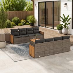Practical 9-Piece Garden Sofa Set for Any Outdoor Space