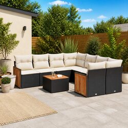 Practical 9 Piece Sofa Set for Your Outdoor Areas