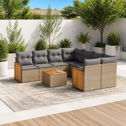 9 Piece Garden Sofa Set for Outdoor Gatherings