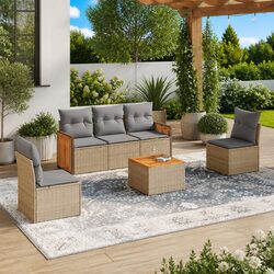 Practical 6-Piece Garden Sofa Set for Any Outdoor Space