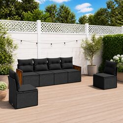 Ideal Modular Sofa Set for Patios: 6-Piece Garden Furniture