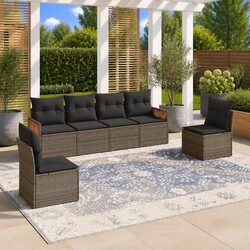 Ideal 6-Piece Garden Sofa Set for Patio Comfort