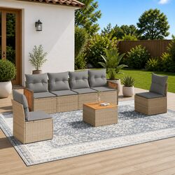 Practical 7 Piece Garden Sofa Set for Everyday Use