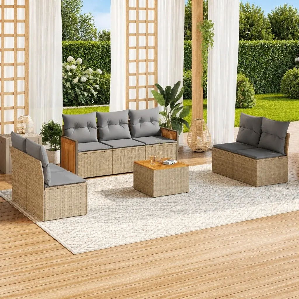 8-Piece Garden Sofa Set with Storage