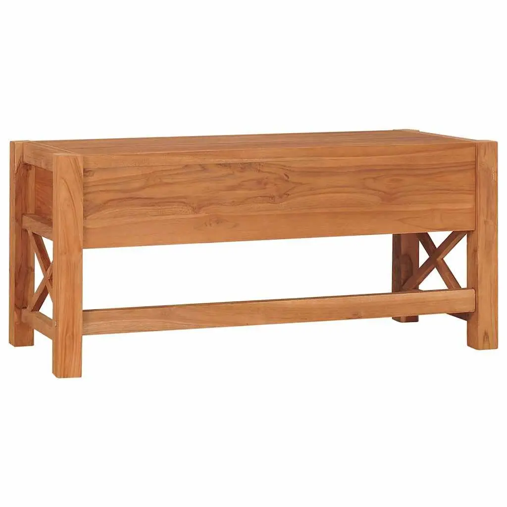 TV Cabinet 100x40x45 cm Teak Wood Storage Unit with Drawers Living Room