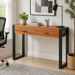 2-Drawer Desk 100x40x75 cm for Home Use